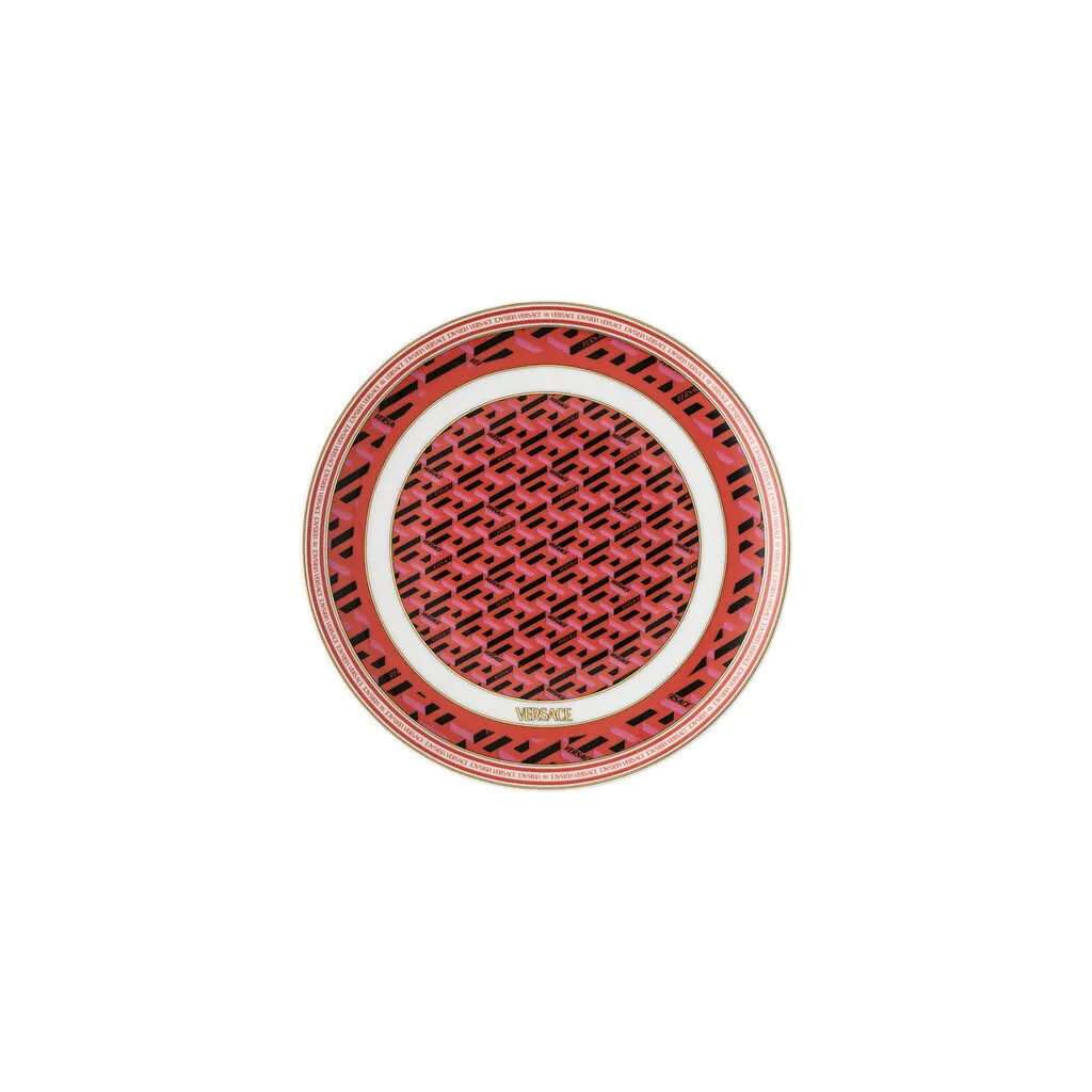 Piatto Pane 17cm Versace La Greca Signature Red | Arte del Ricevere