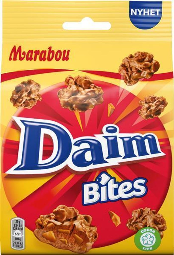 Marabou Daim Bites 145g Obrázok produktu 