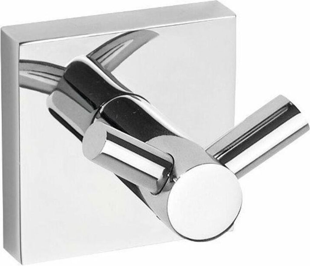 Doppelter Wandhaken BETA aus Chrom 5,5cm x 5,5cm x 5cm BEMETA