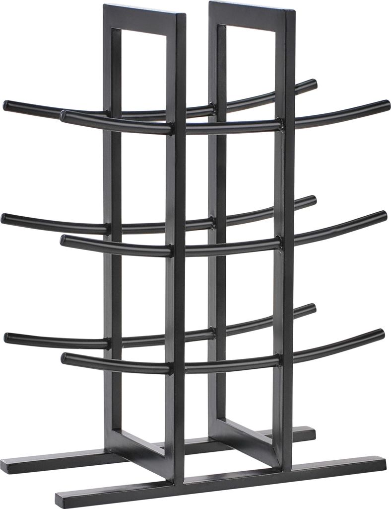 BELIANI Stojan na víno černý železo kov 40 x 30 x 15 cm na Obrázek produktu 