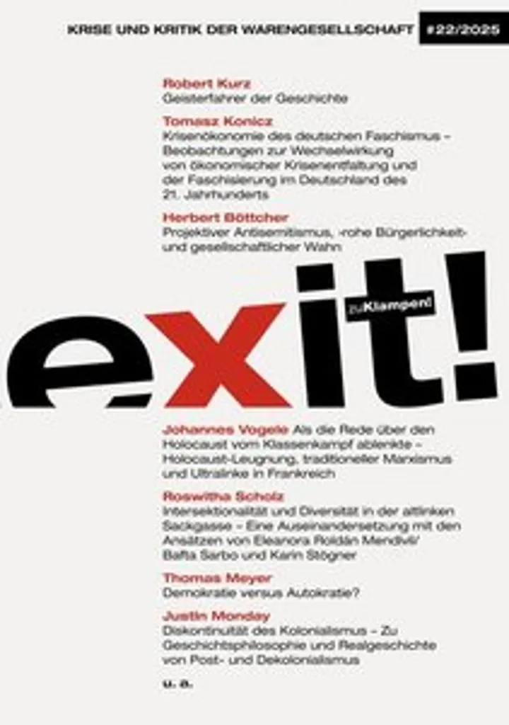 Revue Exit 22/2025 : Analyse de la Crise de la Société Marchande