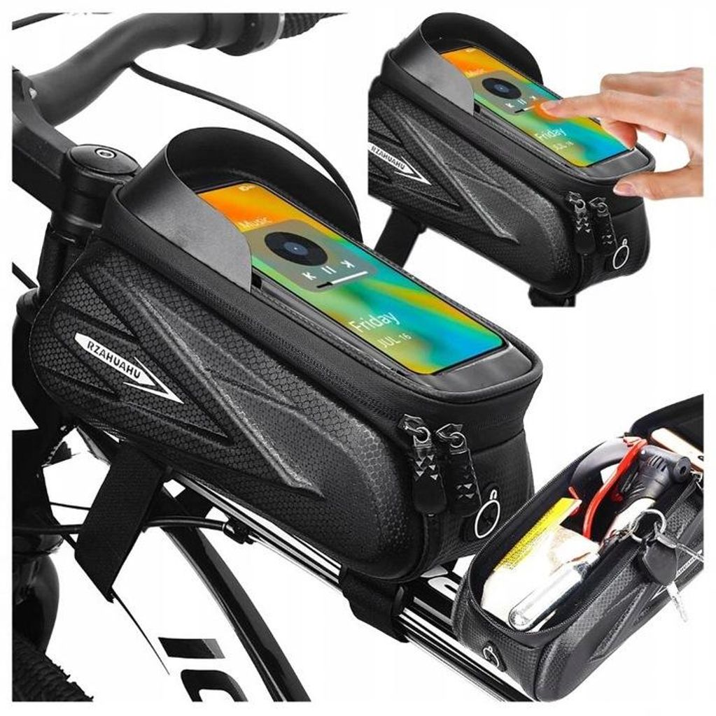 Fahrradtasche, wasserdichte Hülle, Handyhalterung, Touchscreen-Abdeckung