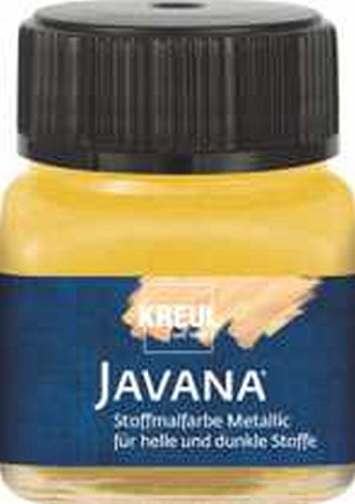 KREUL Javana Stoffmalfarbe Metallic Gold 20 ml Produktbild 