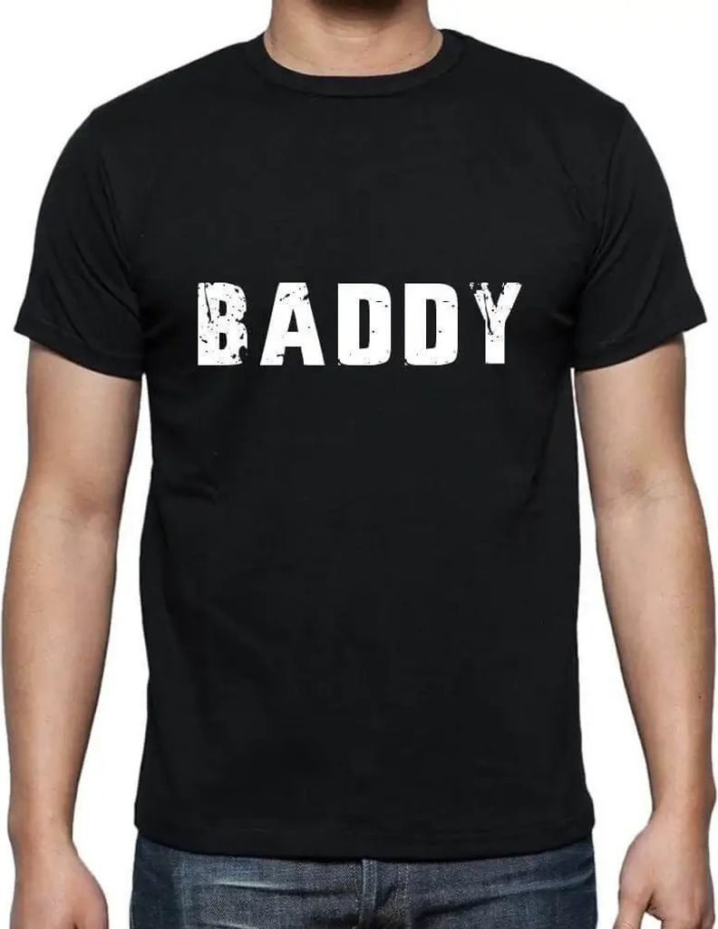 Herren Grafik T-Shirt Baddy Öko-Verantwortlich Vintage Jahrgang Kurzarm Lustige Druck Geburtstag Geschenk Mann