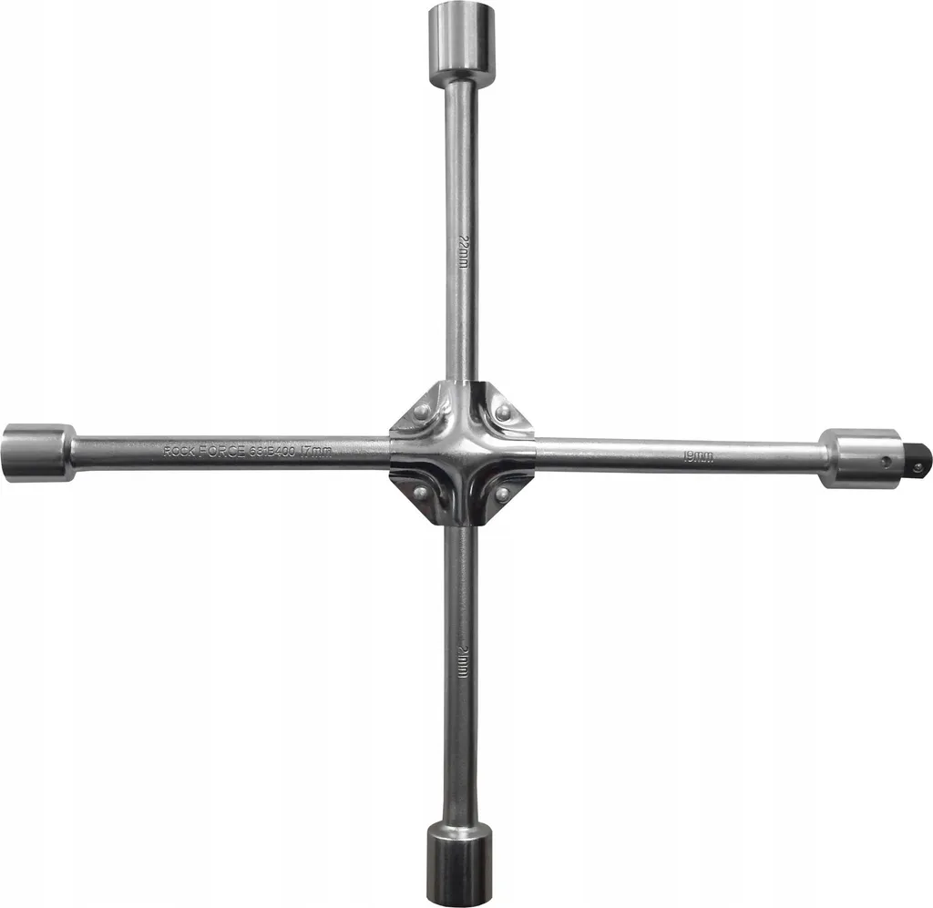 Chiave a Croce Professionale 17-19-21-22 mm RF per Smontaggio Ruote Auto