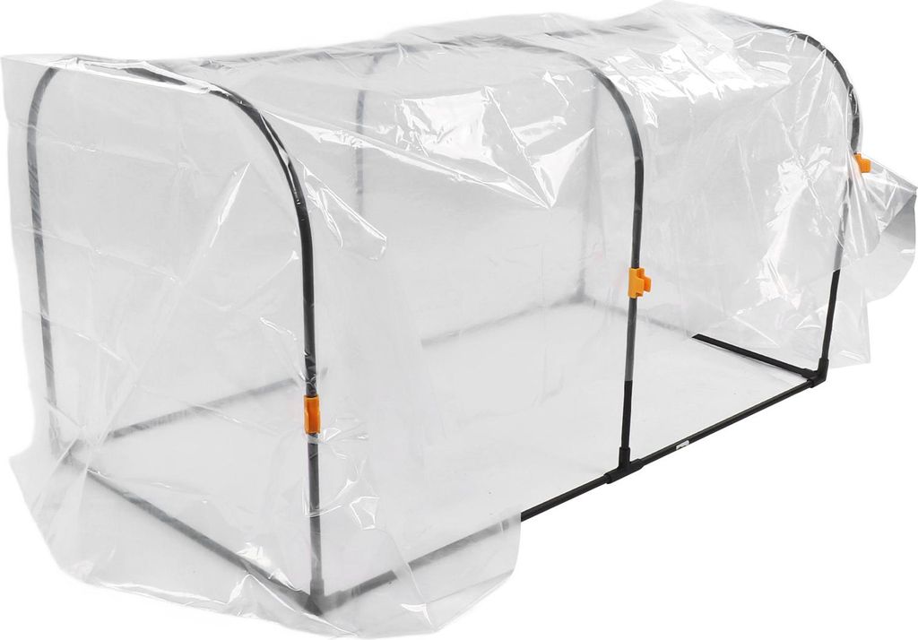 100x50x55cm transparente Gewächshausfolie aus Kunststoff, Winter-Gewächshaus, Pflanzenschutzhülle mit Gestell zum Schutz vor Frost und Kälte