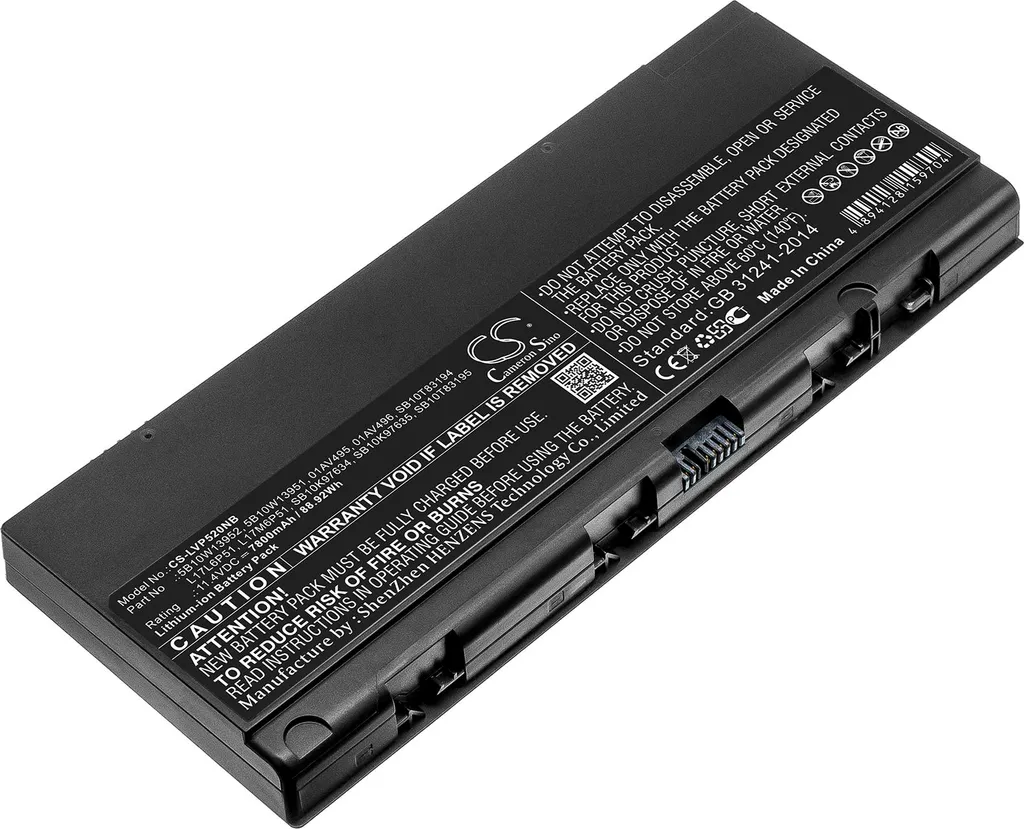 Batterie Lenovo ThinkPad P52 P52 C00 K00 L00 M - Haute Capacité TECHTEK