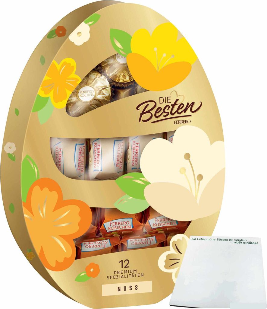 Die Besten Nuss Osterei (116g Packung) + usy Block