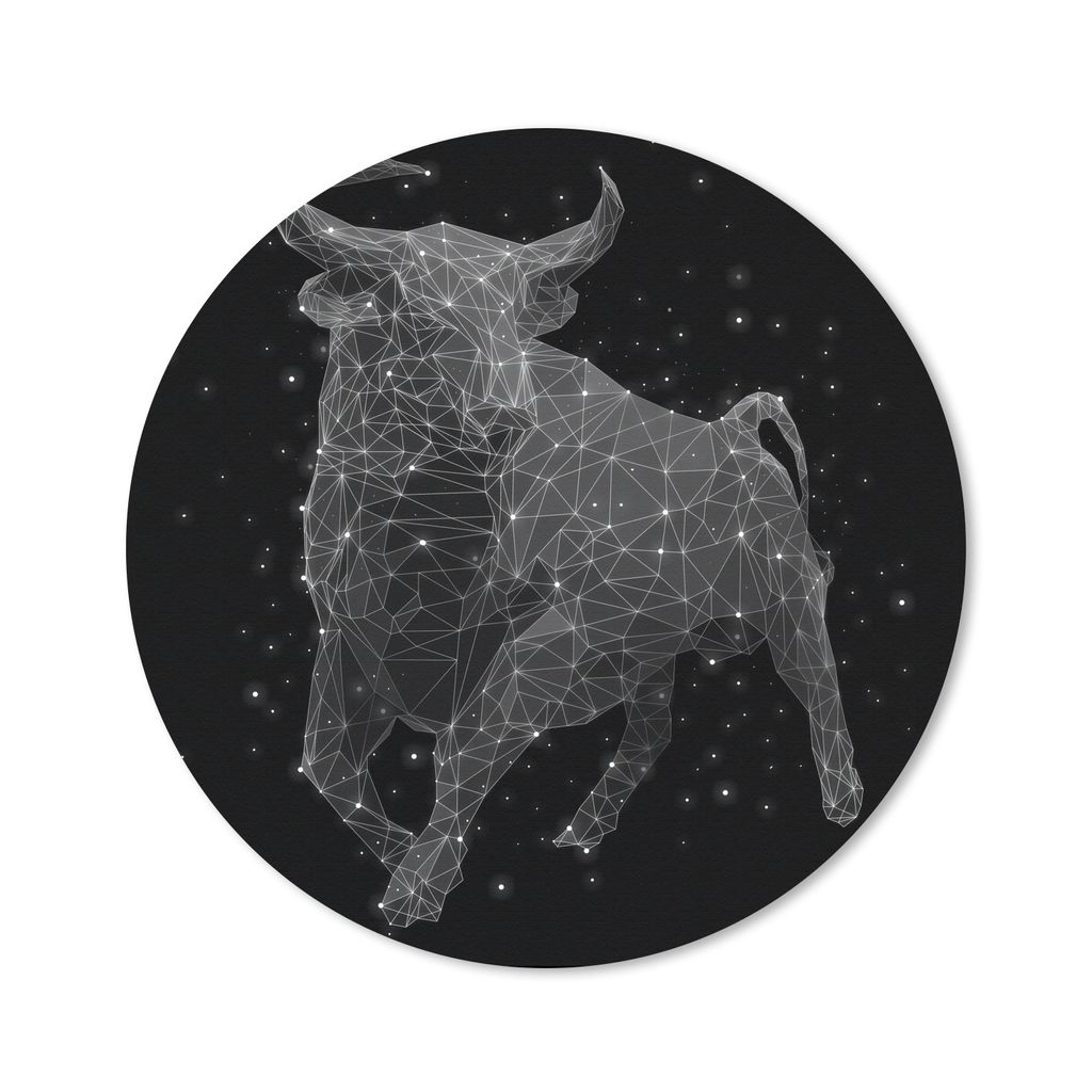 MuchoWow Mauspad Mousepad Eine Illustration des Sternbilds Stier 50x50 cm - Mousepads - Maus Mat - Pad - Mausunterlage - Vinyl