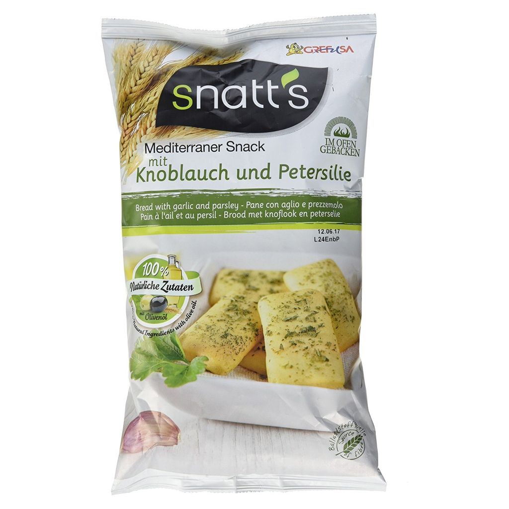 Snatts Śródziemnomorska przekąska z czosnkiem i pietruszką Zdjęcie produktu 