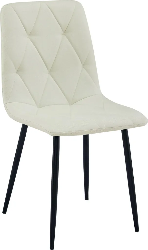 Sedia LIBRA - tessuto beige / gambe nere x 3 - 2