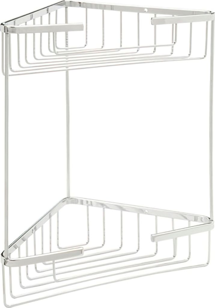Maurer Corner Edelstahlkorb 2 Höhen 19x19x35 cm.