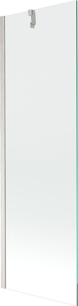 Mexen Next Badewannenabtrennung 1-flügelig 60 x 150 cm, transparent, gebürsteter Nickel - 895-060-000-00-00-97
