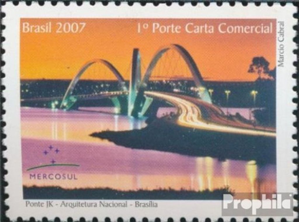 Briefmarken Brasilien 2007 Mi 3488 (kompl.Ausg.) postfrisch Juscelino-Kubitschek-Brücke