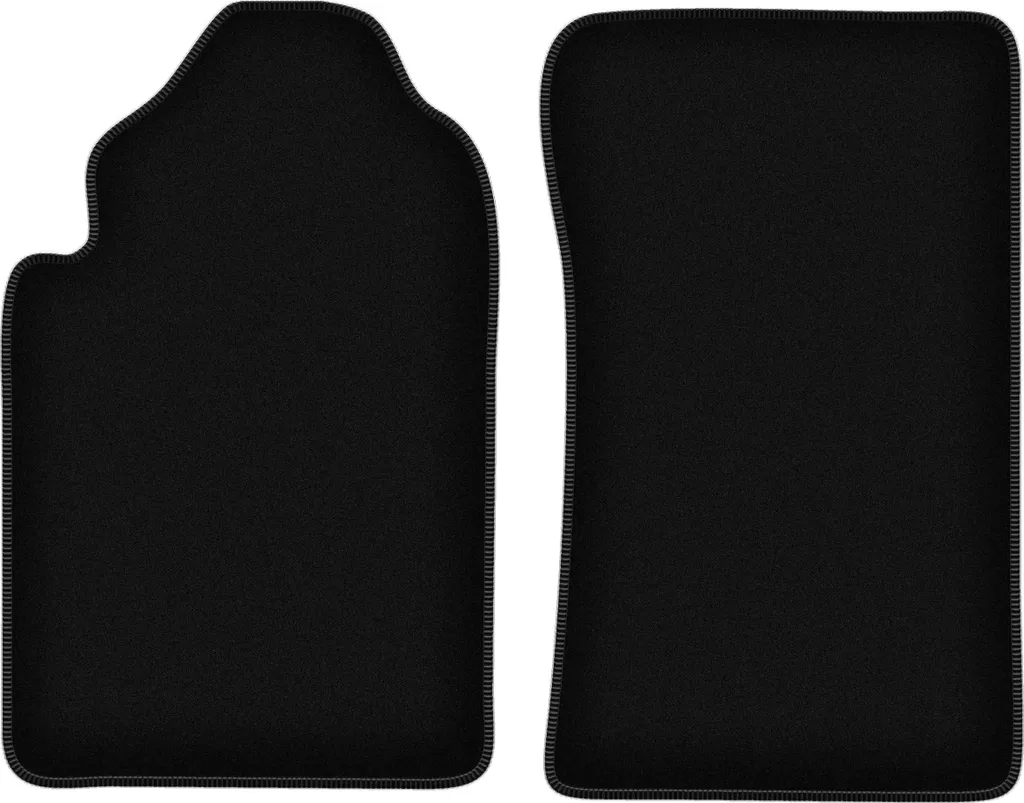 Tappetini SsangYong Rexton I (2001-2006) in Velluto Nero - Set 2 Pezzi