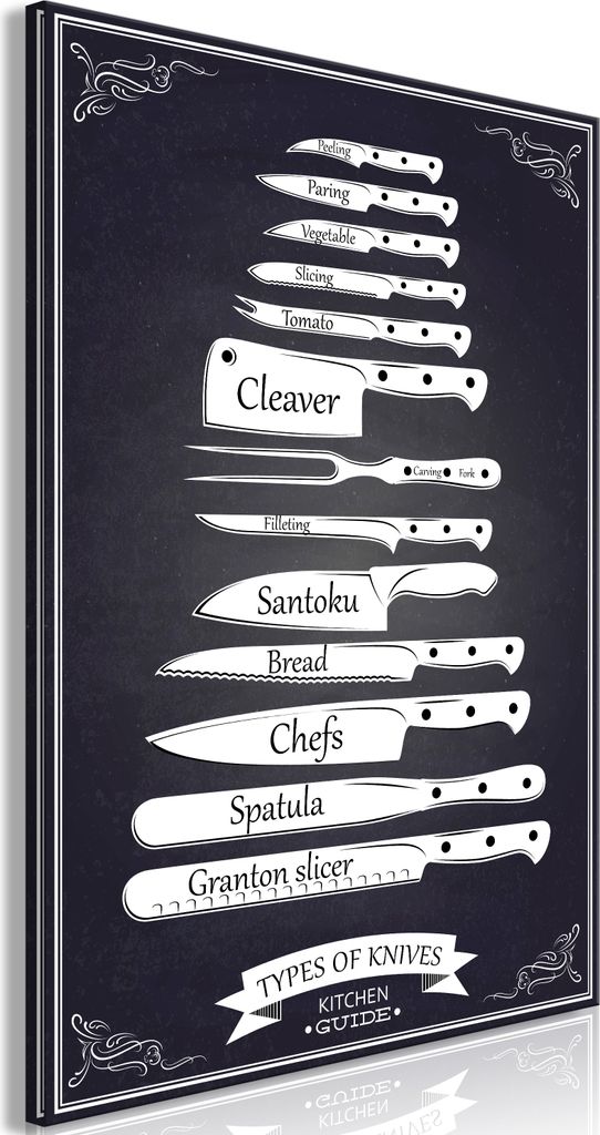 Italienischer Leinwand Leinwandbild - Kitchen Collection (1 Part) Vertical 80x120 cm Menschen j-C-0098-b-a