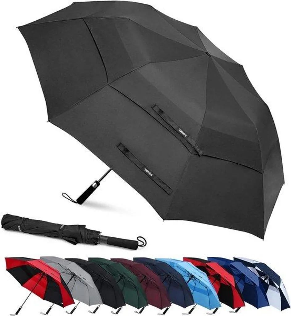 Parapluie de golf 157 cm pliable anti-vent : la protection absolue