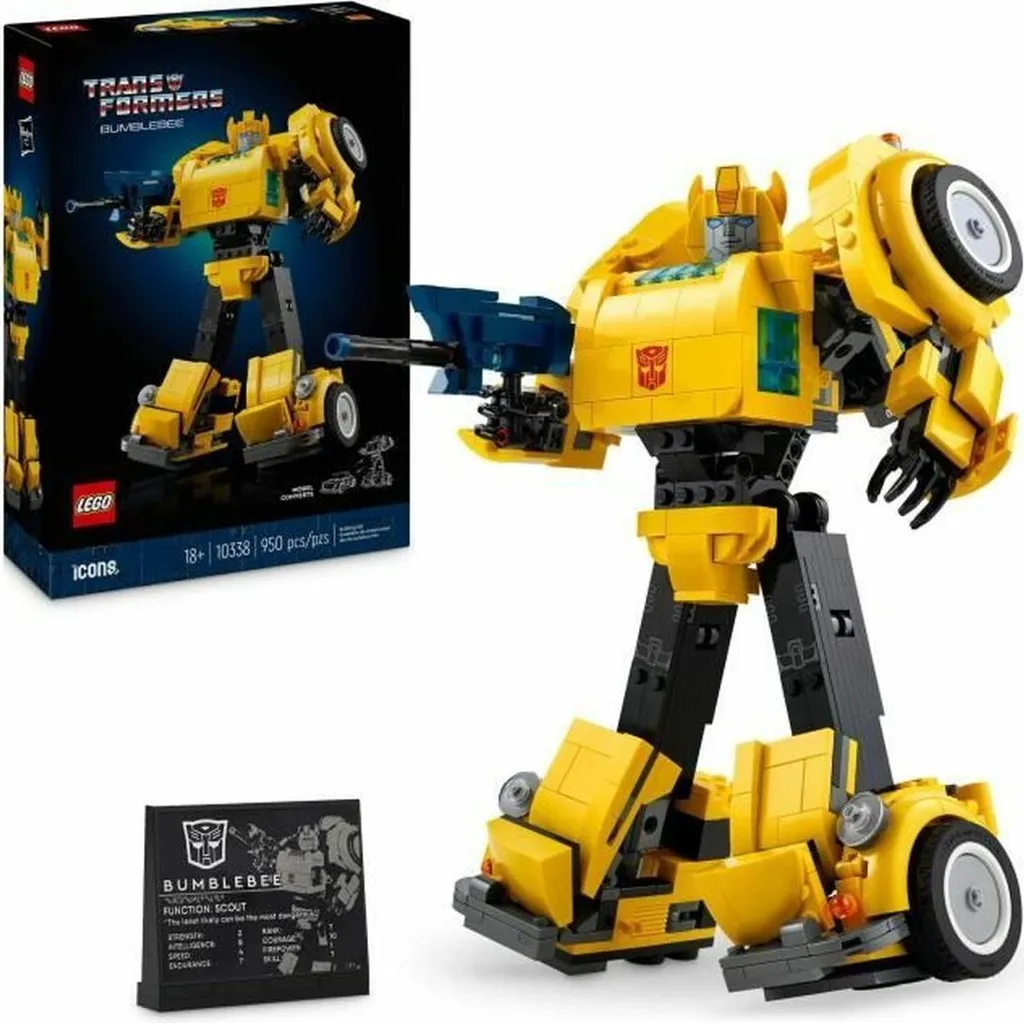 Lego 10338 Transformers Bumblebee Set de Construction Icônes 950 Pièces