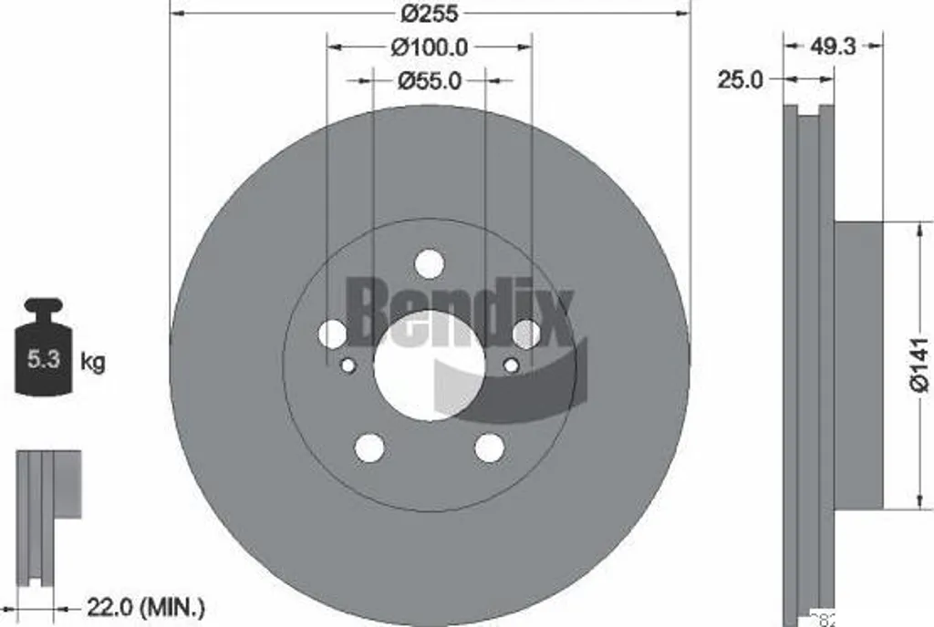 Disque de frein pour entretien auto compatible Prius et CT