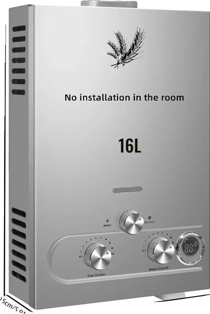 Chauffe-eau à gaz haute efficacité 32KW 16L avec design mural compact