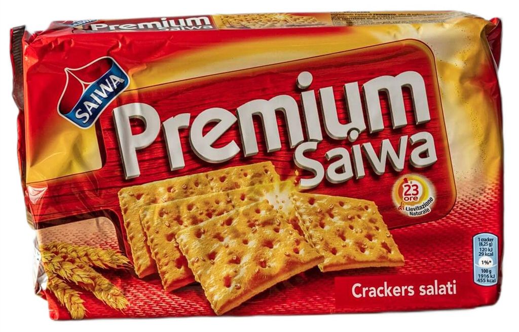 Krakersy Premium Saiwa Crackers Salati 315g - Saiwa Zdjęcie produktu 