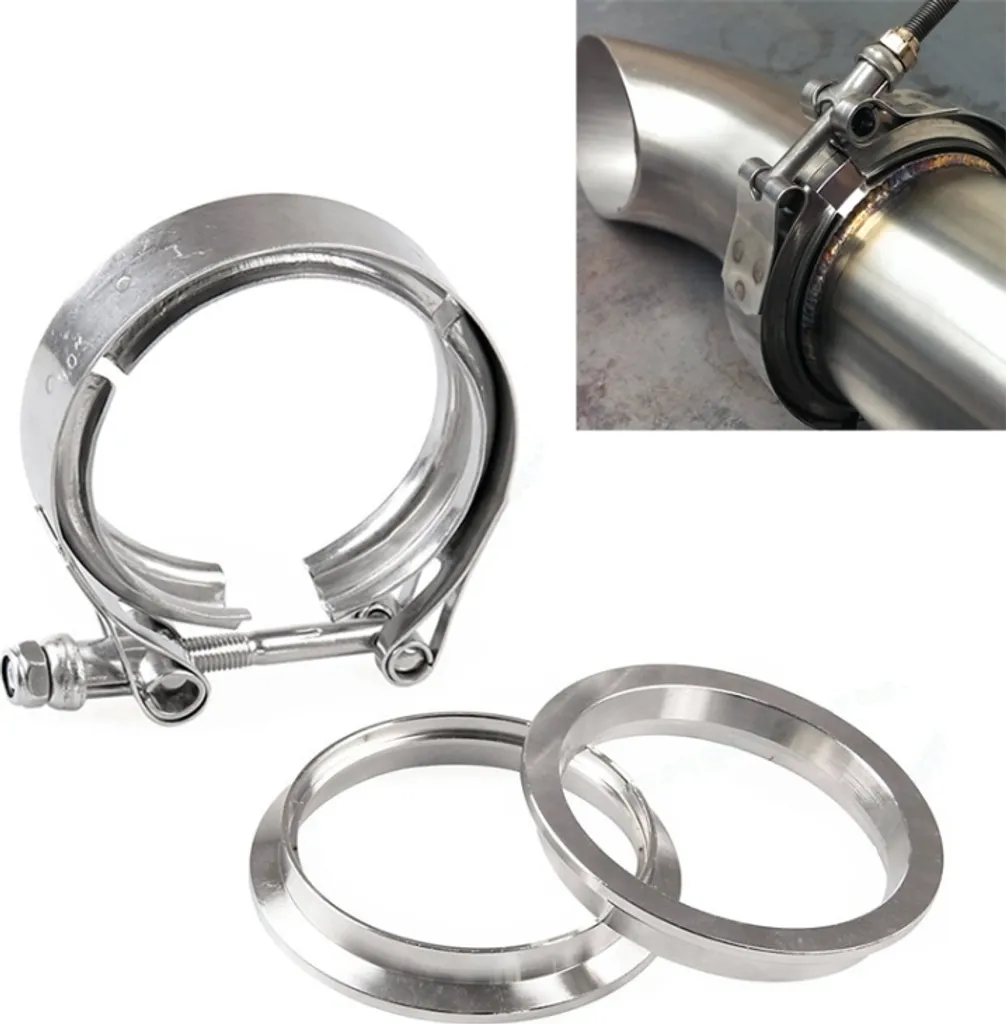 Morsetto a V 3 Pollici Scarico Turbo Inox 304 | Kit V-Band Professionale