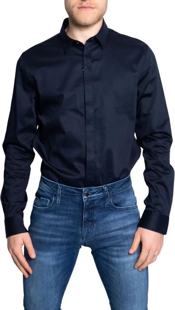 Armani Exchange Herren Hemd Blau 202355 : Größe - M Größe: M