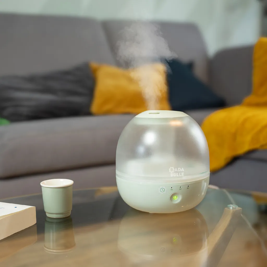 Humidificateur d'air Bubble Silencieux 400ml - Diffuseur LED 7 Couleurs - 7