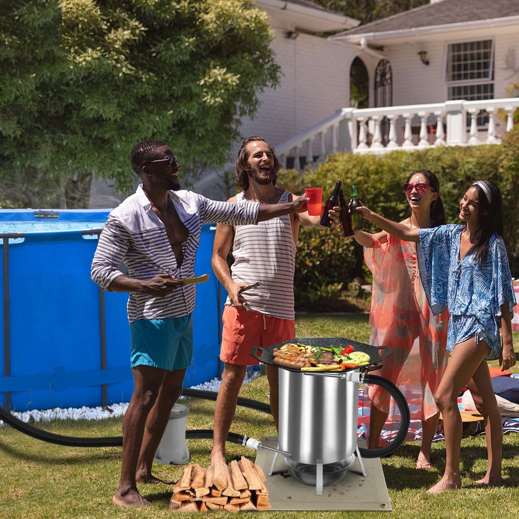 Sessamen-LP Brennholz Poolheizung Pool Heizung mit Feuer Produktbild 9