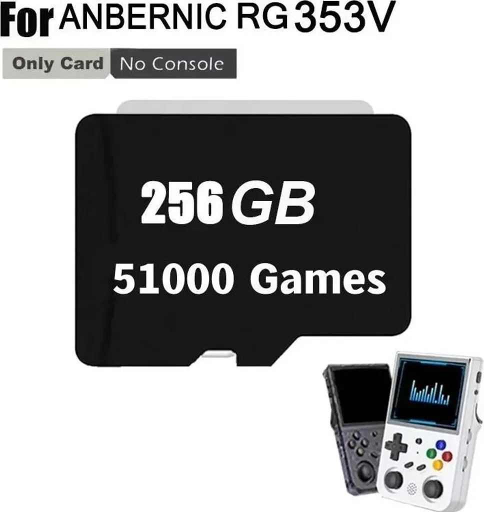 MicroSD Premium 256GB per Retro-Gaming | 50.000 Titoli | Alta Fedeltà - 2