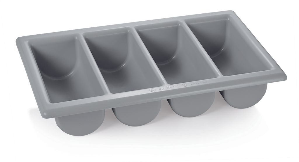 Besteckkasten mit vier Einteilungen, 53 x 32,5 x - 10 cm Produktbild 