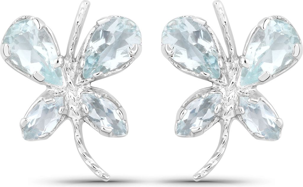 Vira Jewels Ohrringe 925/- Sterling Silber 1,2 cm weiß Produktbild 