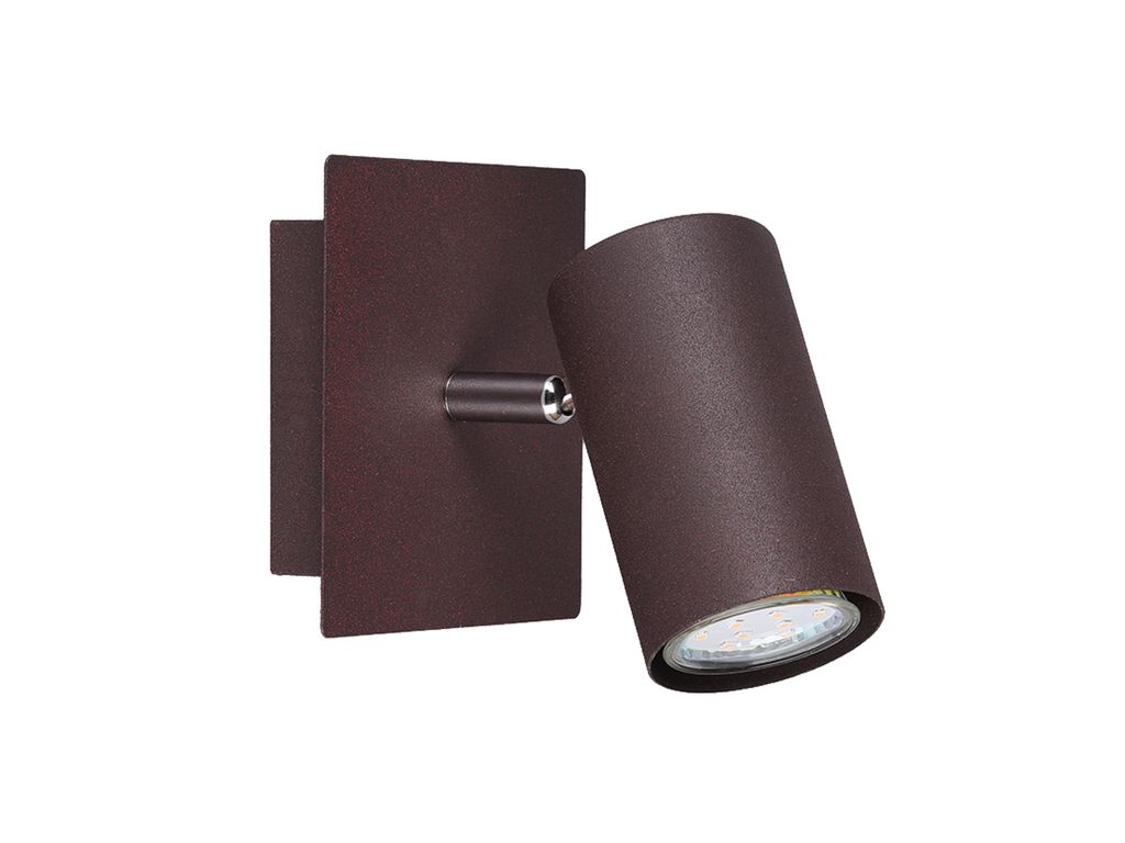 Trio Leuchten Wandspot Marley 802400124, Metall rostfarbig, Wandspot 1-flammig, exkl. 1 x GU10
