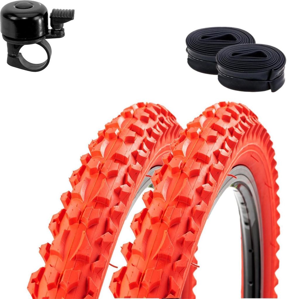 2 x Roverstone 26" Fahrradreifen Fahrradmantel rot 57-559 Produktbild 