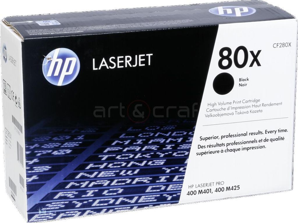 HP Toner CF 280 X black No 80 Productafbeelding 