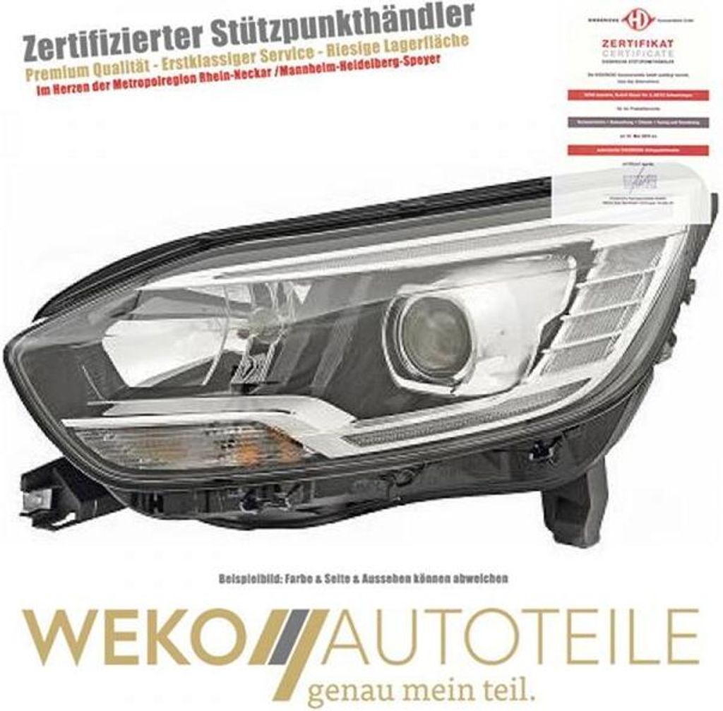Scheinwerfer links DIEDERICHS 4467481 für RENAULT