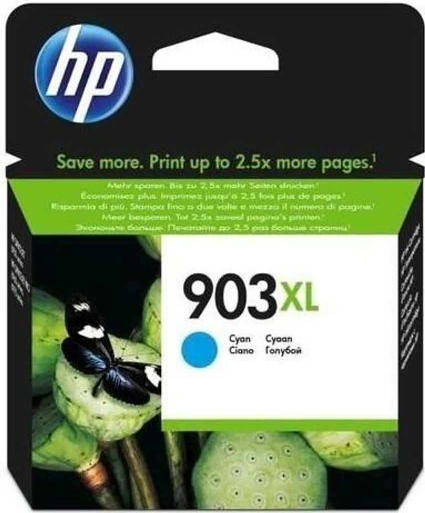 HP 903XL Tintenpatrone, Cyan, Hohe Kapazität, Original, Für OfficeJet Pro 6850, 6860, 6870, 6950, 6960, 6970