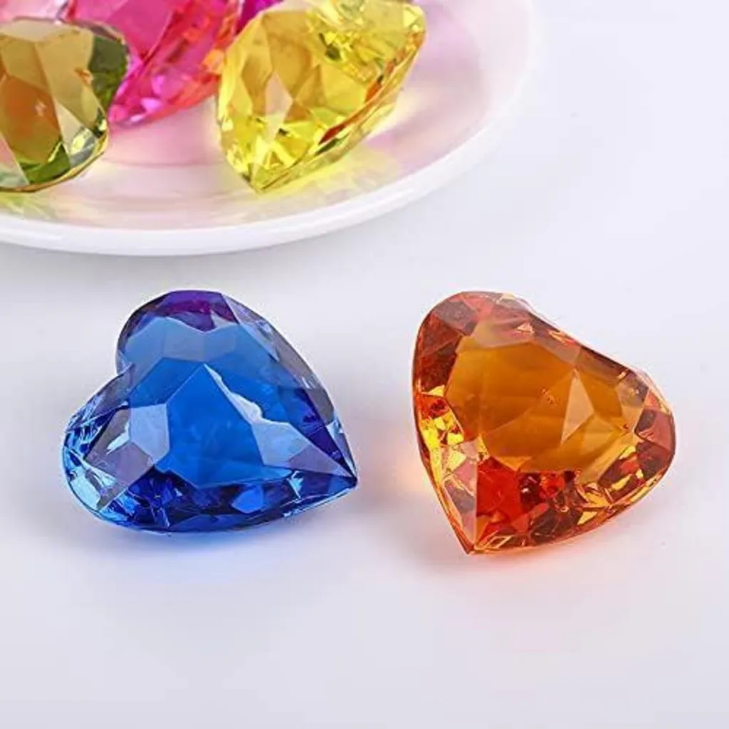 Cœur en Acrylique Incassable 4cm pour Jeux Enfant sans Risque de Casse - 5