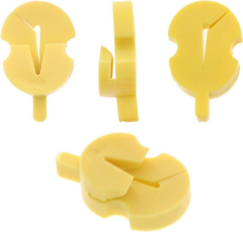 INF 4er-Pack Geigendämpfer zum Üben, Geigenschalldämpfer aus Gummi, Ultra-Übungsdämpfer Gelb