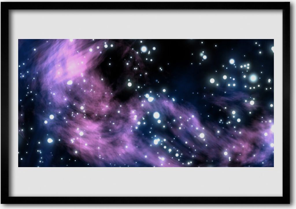 Bild 70x50 MDF-Rahmen Wandkunst Abstrakte Kunst-Raum-Kunst