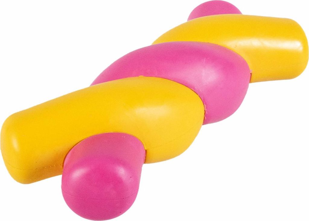 Coockoo Hundespielzeug Twisted S"mores gelb/rosa