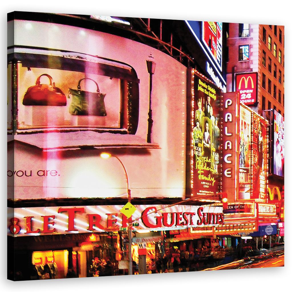 Leinwandbild städte & architektur - orange 60x60 cm Feeby orange wandbild bereit zum aufhängen