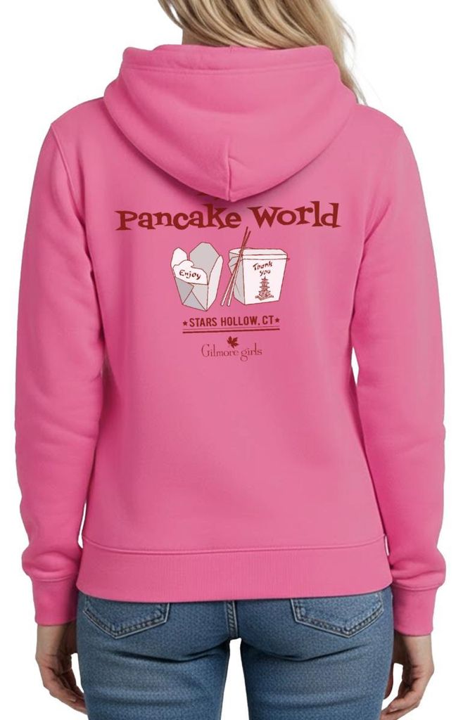 Spreadshirt Gilmore Girls Al's Pancake World Design Damen Hoodie, XL, Pink