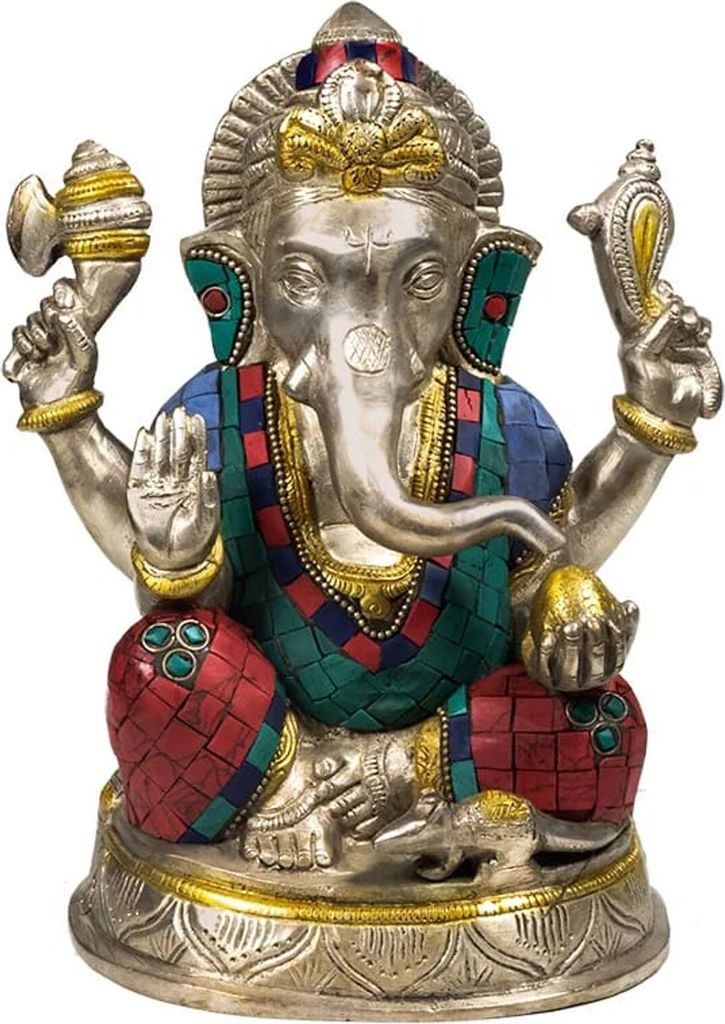 Ganesha statue mit Mosaikdekoration -- 20 cm