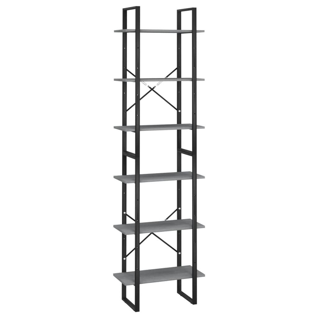 "im Sonderangebot"Leiterregal Landhaus-Stil - Standregal Langlebiges - Lagerregal Grau 60x30x210cm Massivholz Kiefer - Bücherregale DEMöbel124350