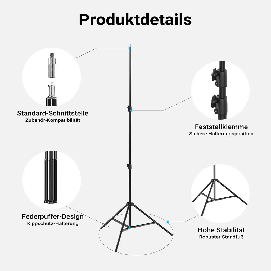 Kit Projecteur LED 60B Multiblitz Haute Luminosité avec Pied FT-8051