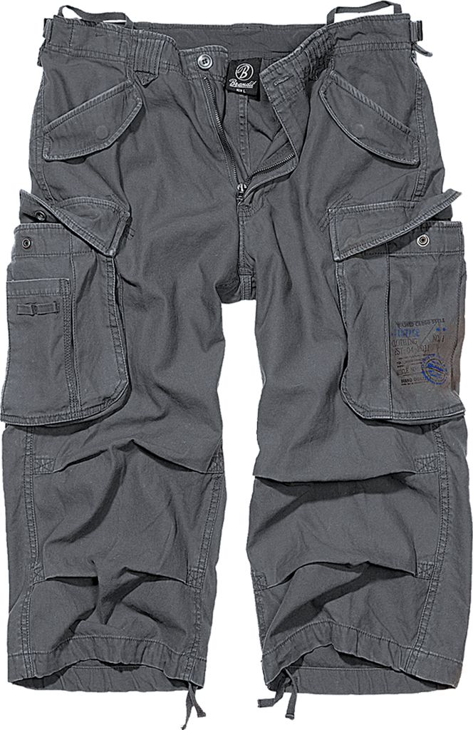 Brandit Industry Vintage 3/4 Shorts-kurze Hose Größe S Farbe Anthrazit