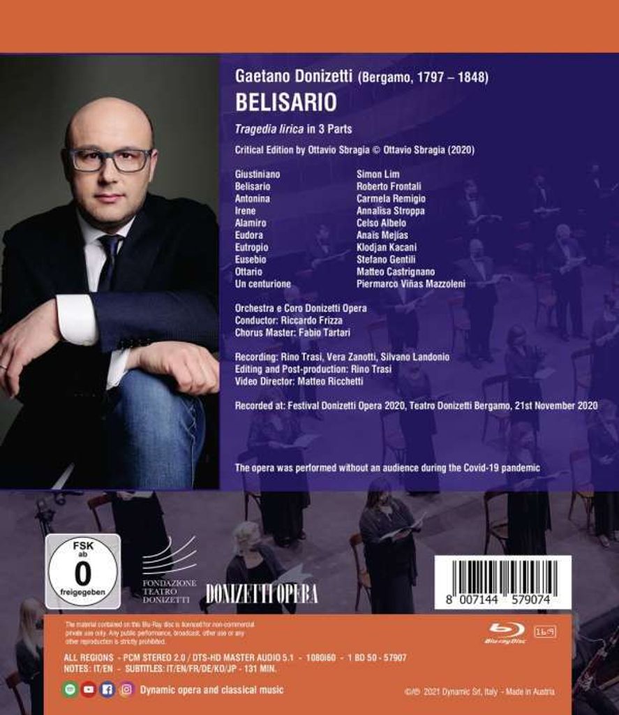 Lim/Frontali/Frizza/Orchestra Donizetti Opera: Belisario