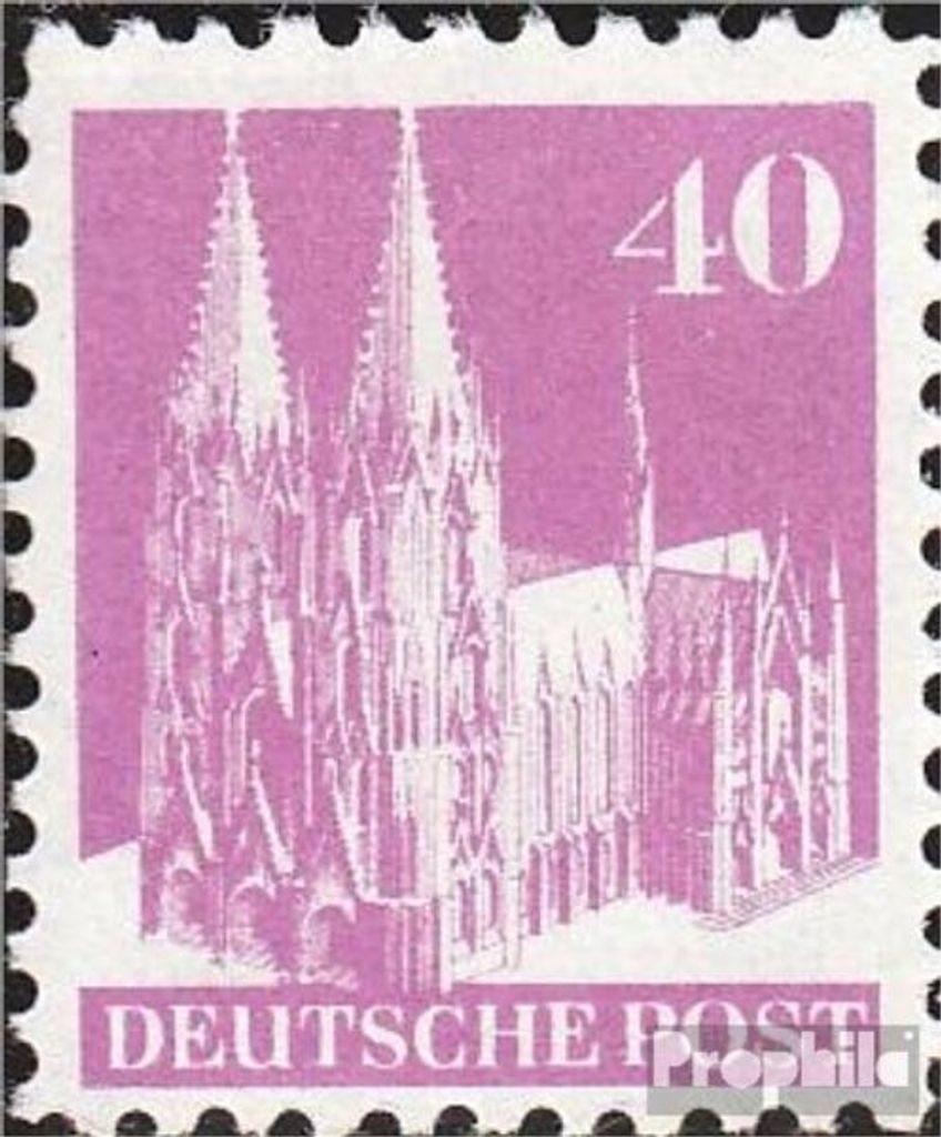Briefmarken Bizone (Alliierte Besetzung) 1948 Mi 90a W Ia D gestempelt Bauten
