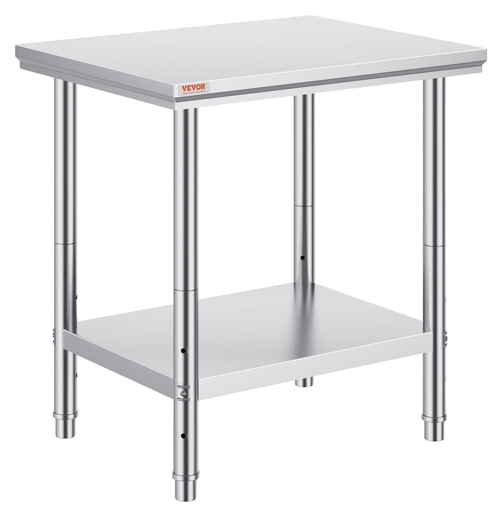 VEVOR Edelstahl Arbeitstisch 30 x 18 x 34 Zoll, 700 LBS Produktbild 